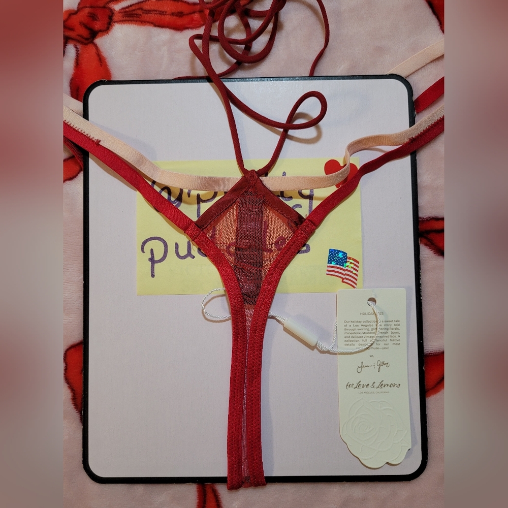 🎀 For Love and Lemons Acacia Thong Panty 🎀 - Picture 9 of 16